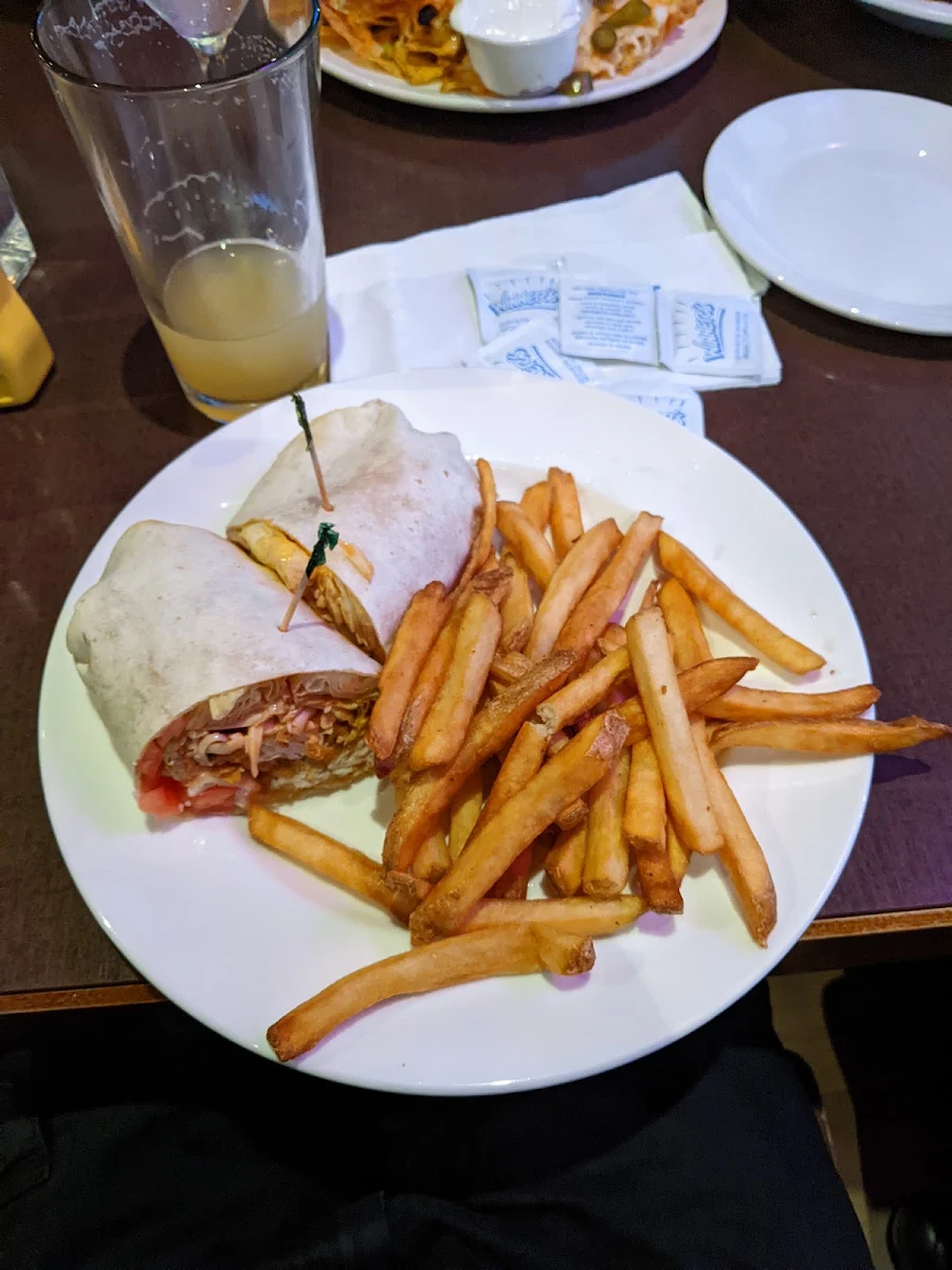 Baked Buffalo Wrap, Jonny Canuck's Bar & Grill