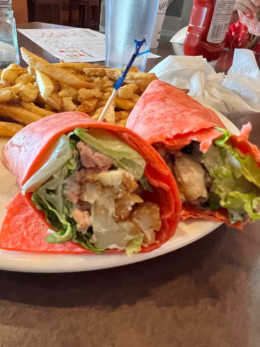 Crispy Chicken Caesar Wrap