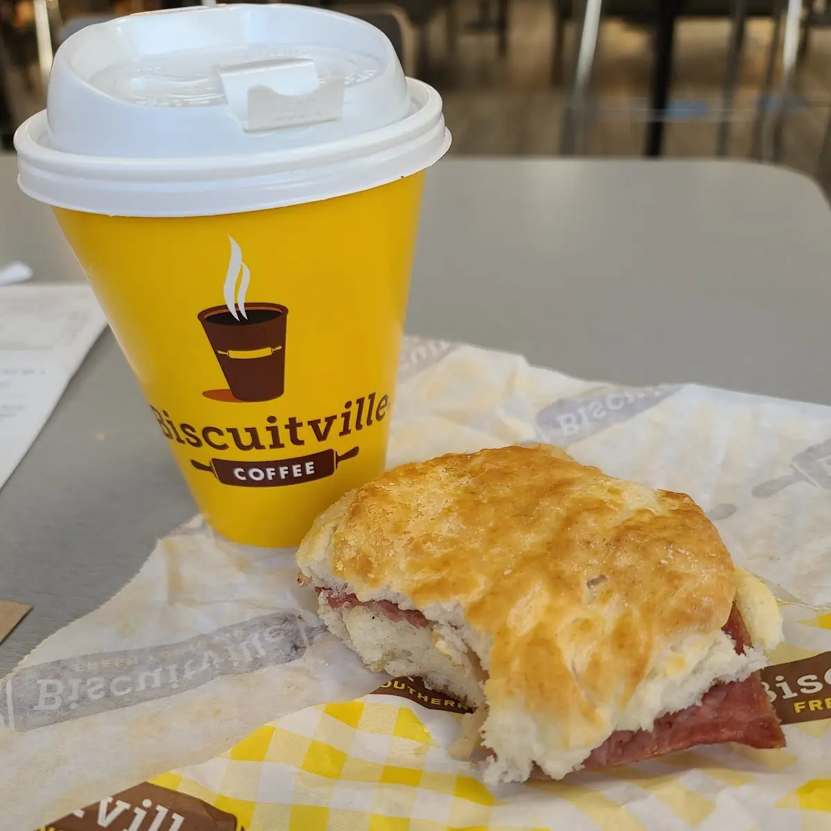 Country Ham Biscuit & Coffee