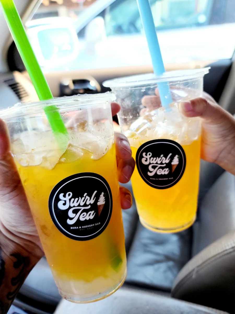 Passion Fruit Green Tea with Coconut Jelly