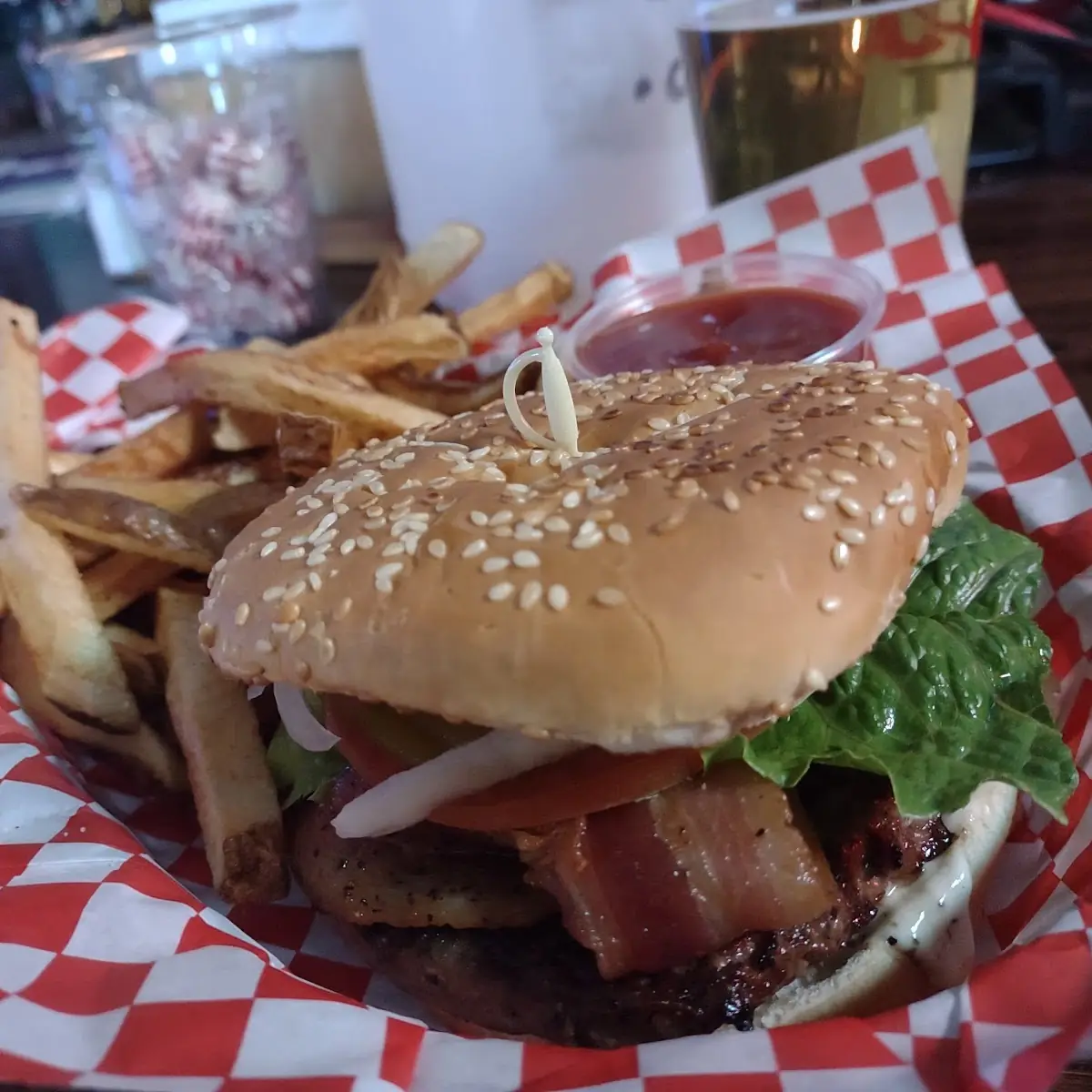 Black and Bleu Burger