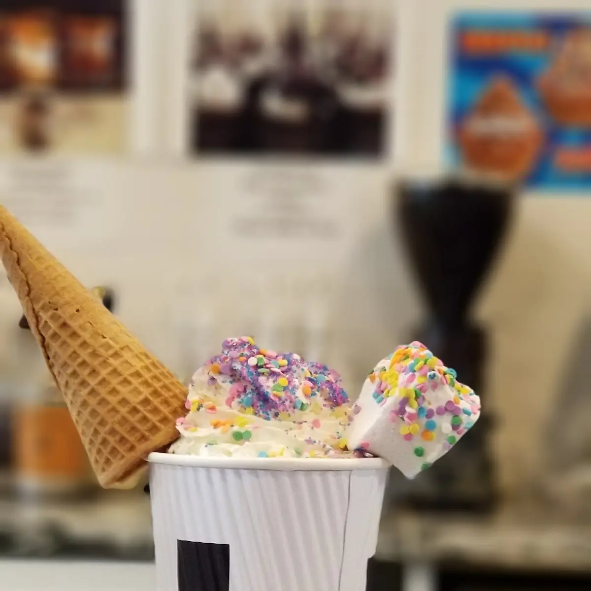 Sprinkle Waffle Cone
