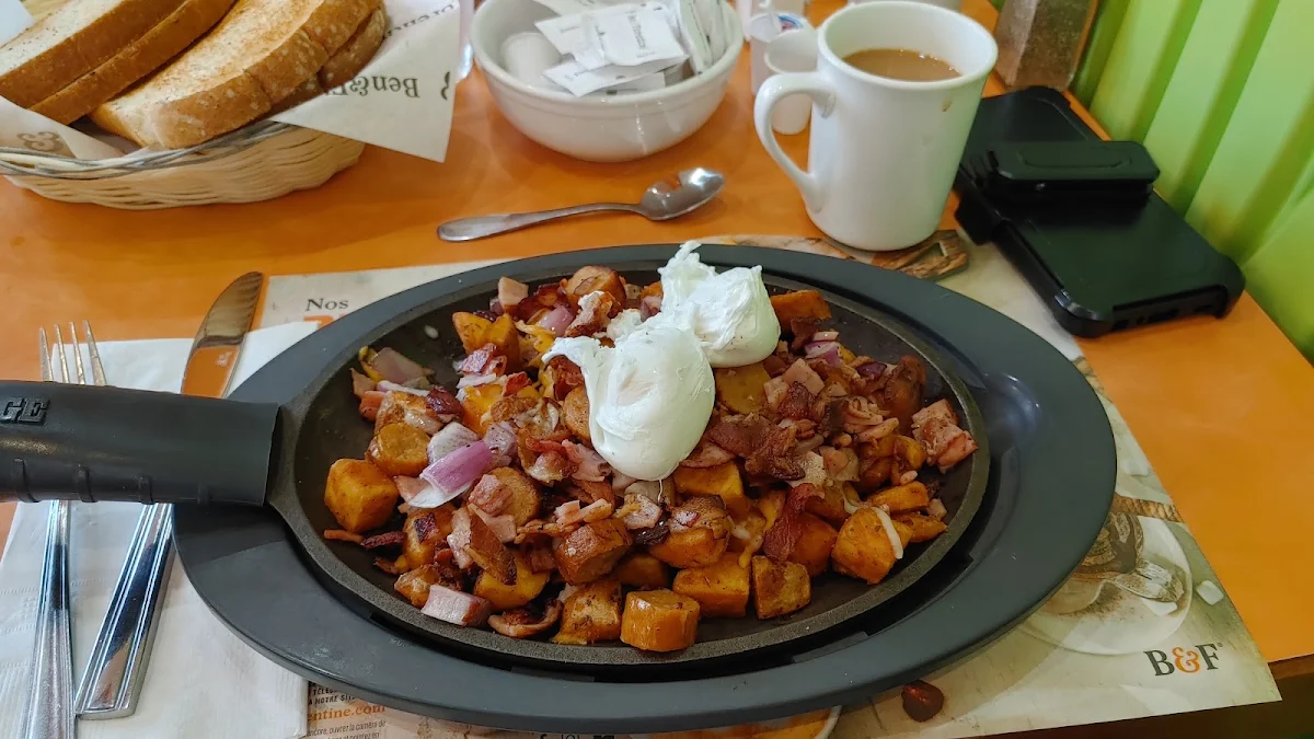 Poêlé 3 Viandes Avec Oeufs Pochés, Ben & Florentine