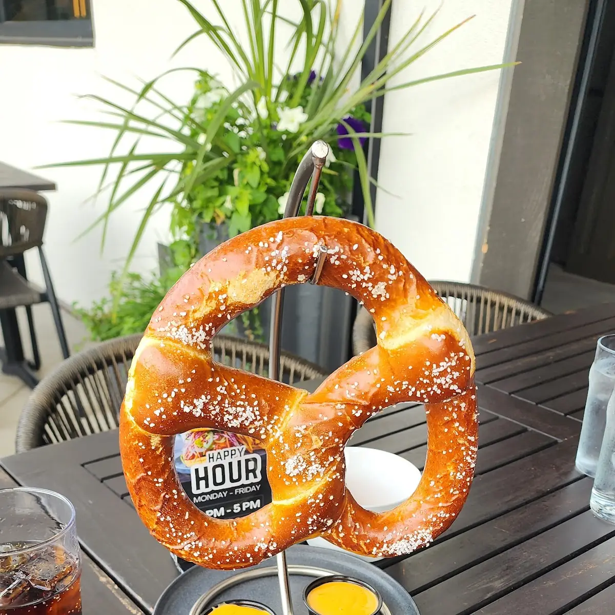 Giant Pretzel Happy Hour
