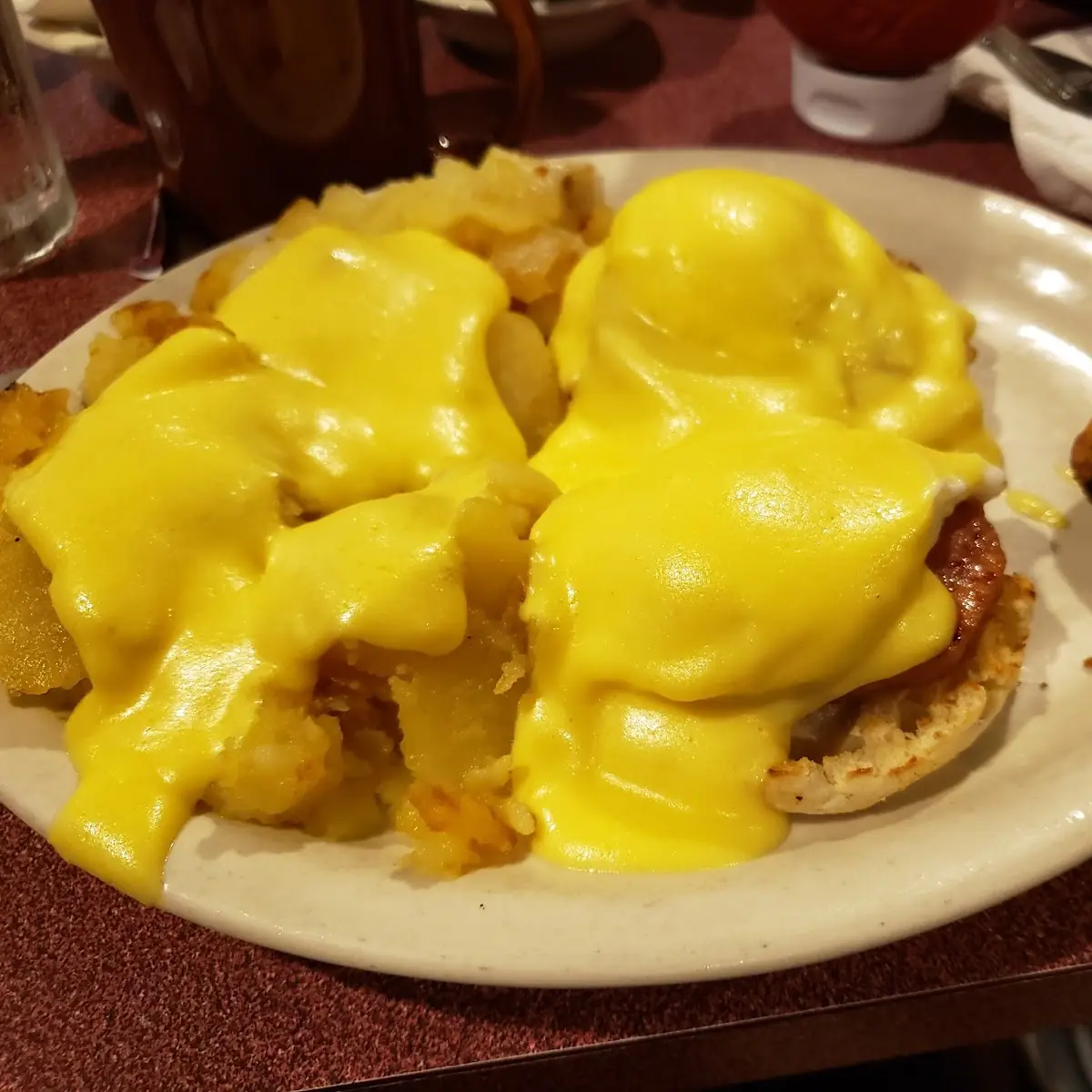 Sausage Gravy over Biscuits with Homefries
