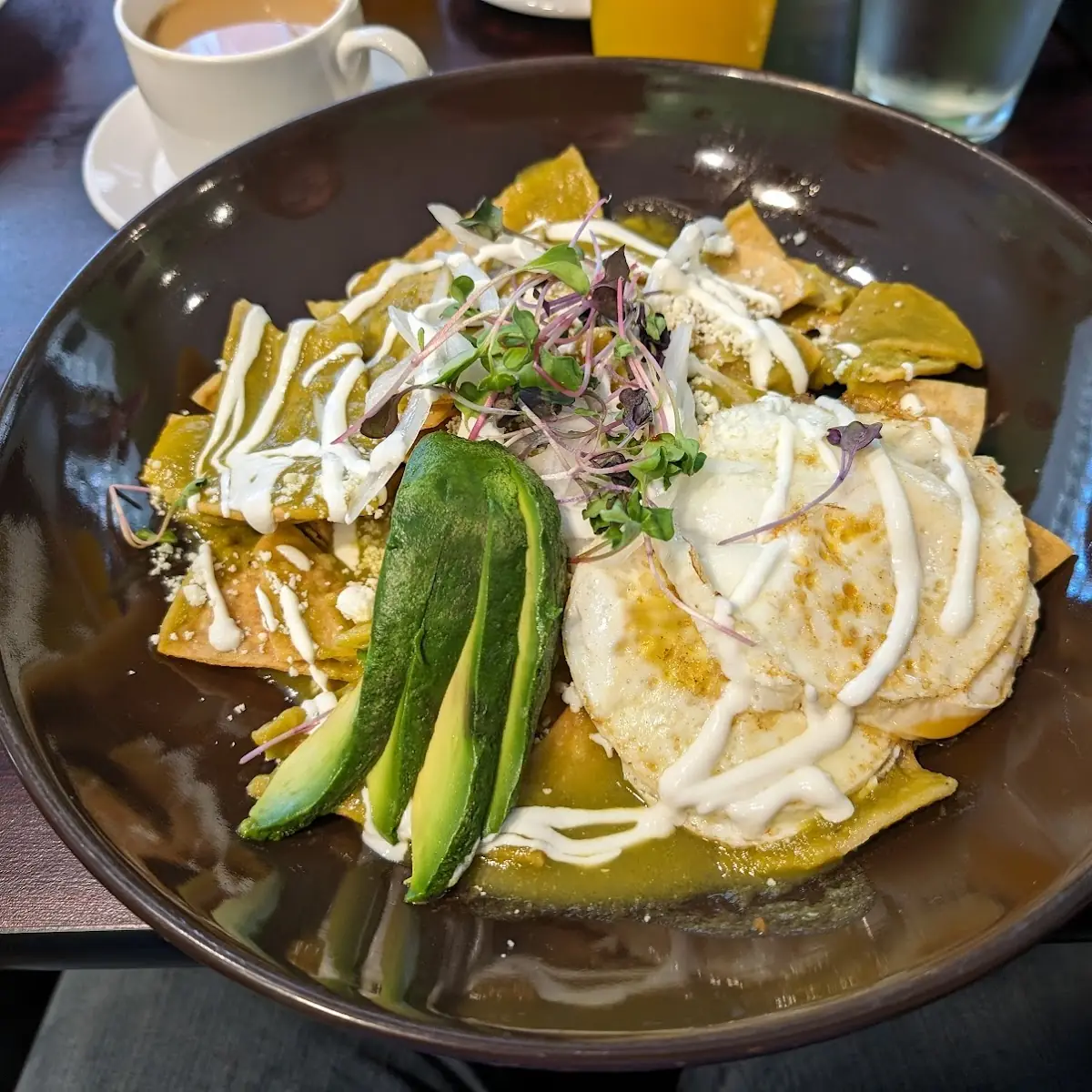 Chilaquiles Verdes or Rojas