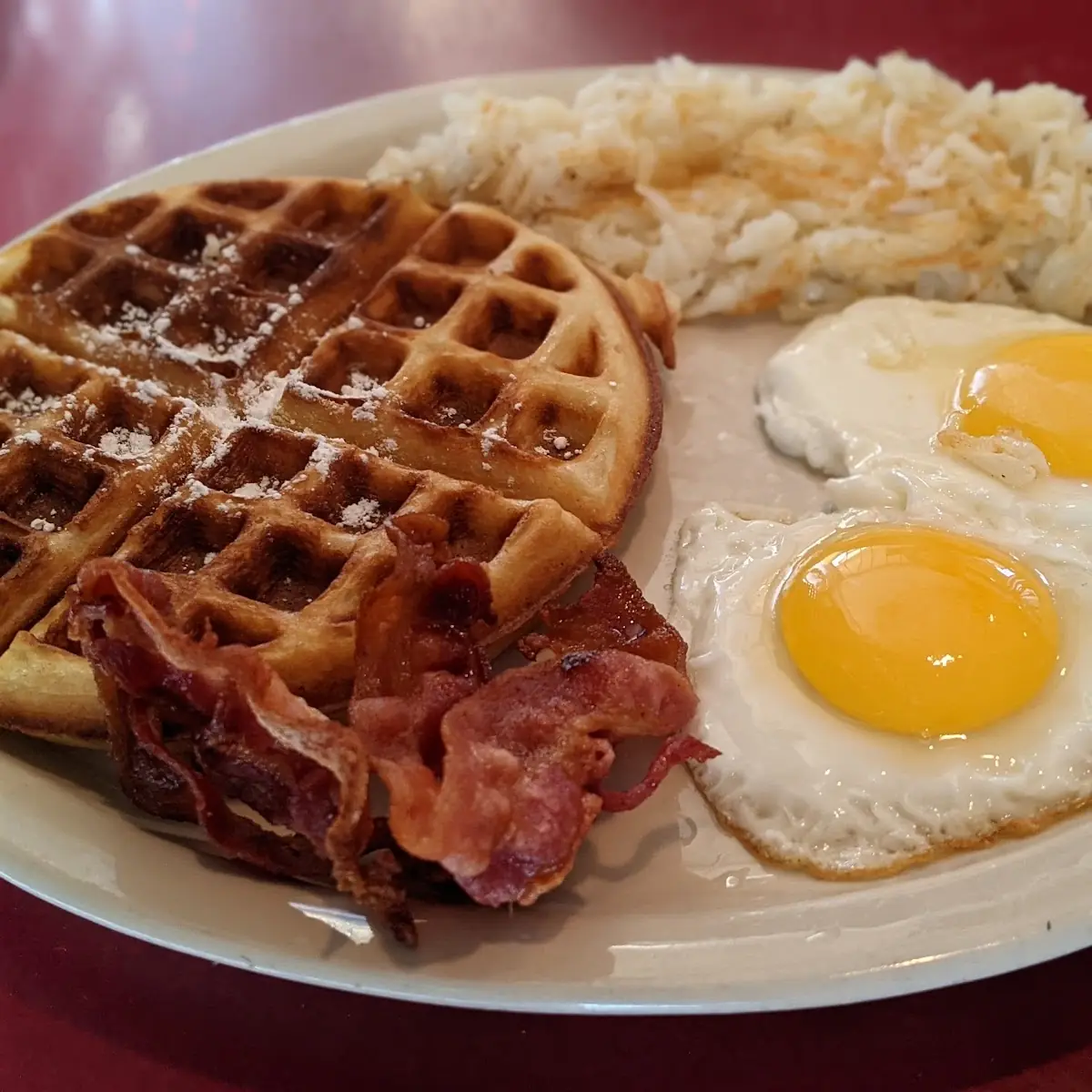 With Hash Browns & Toast