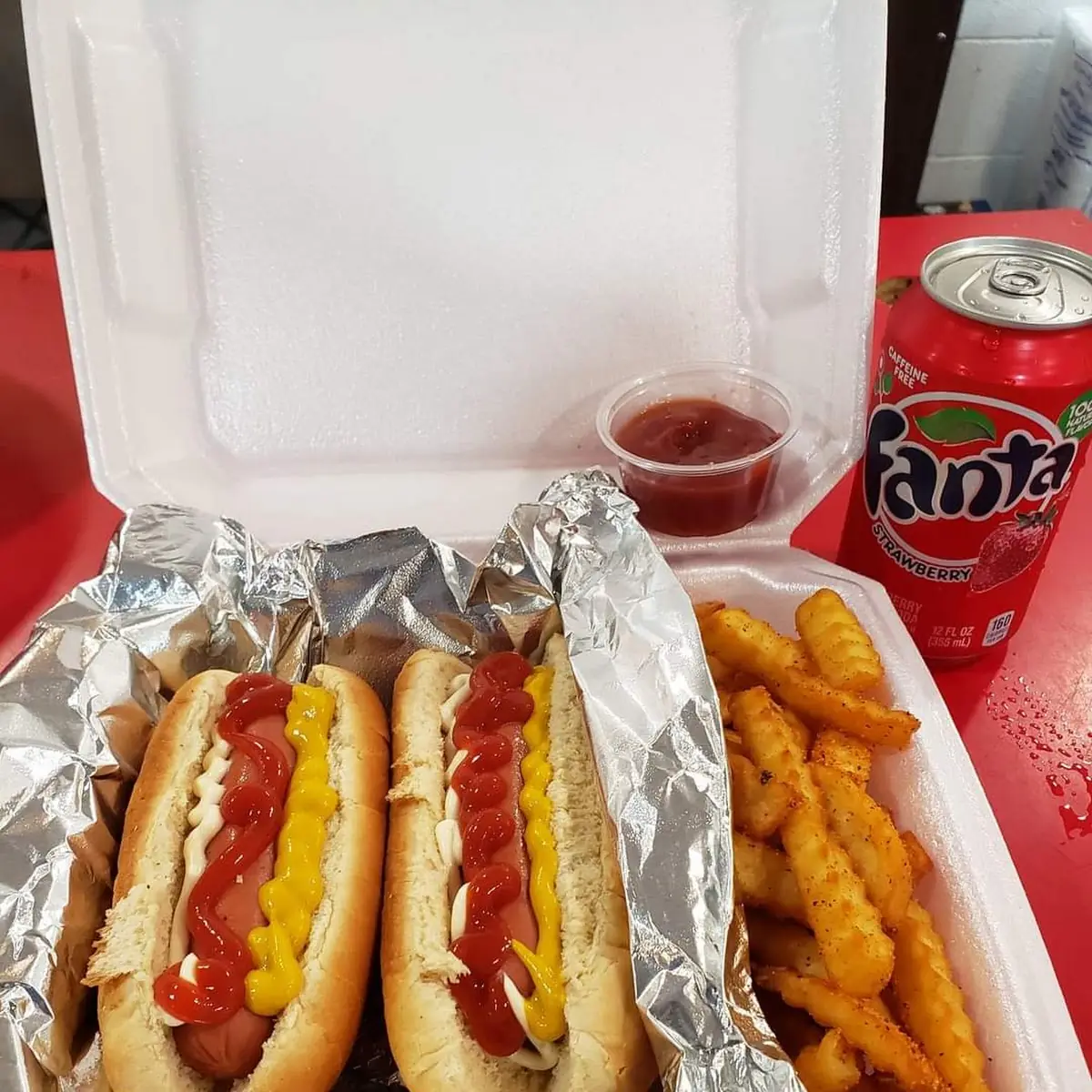 Hot Dog with Fries