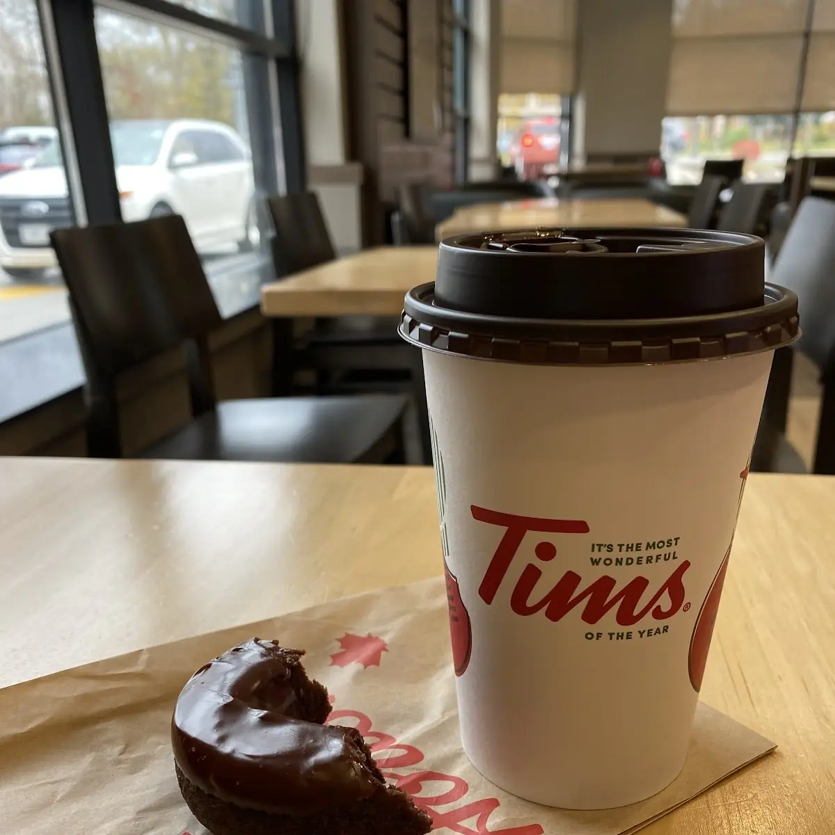 Coffee and Double Chocolate Donur, Tim Hortons