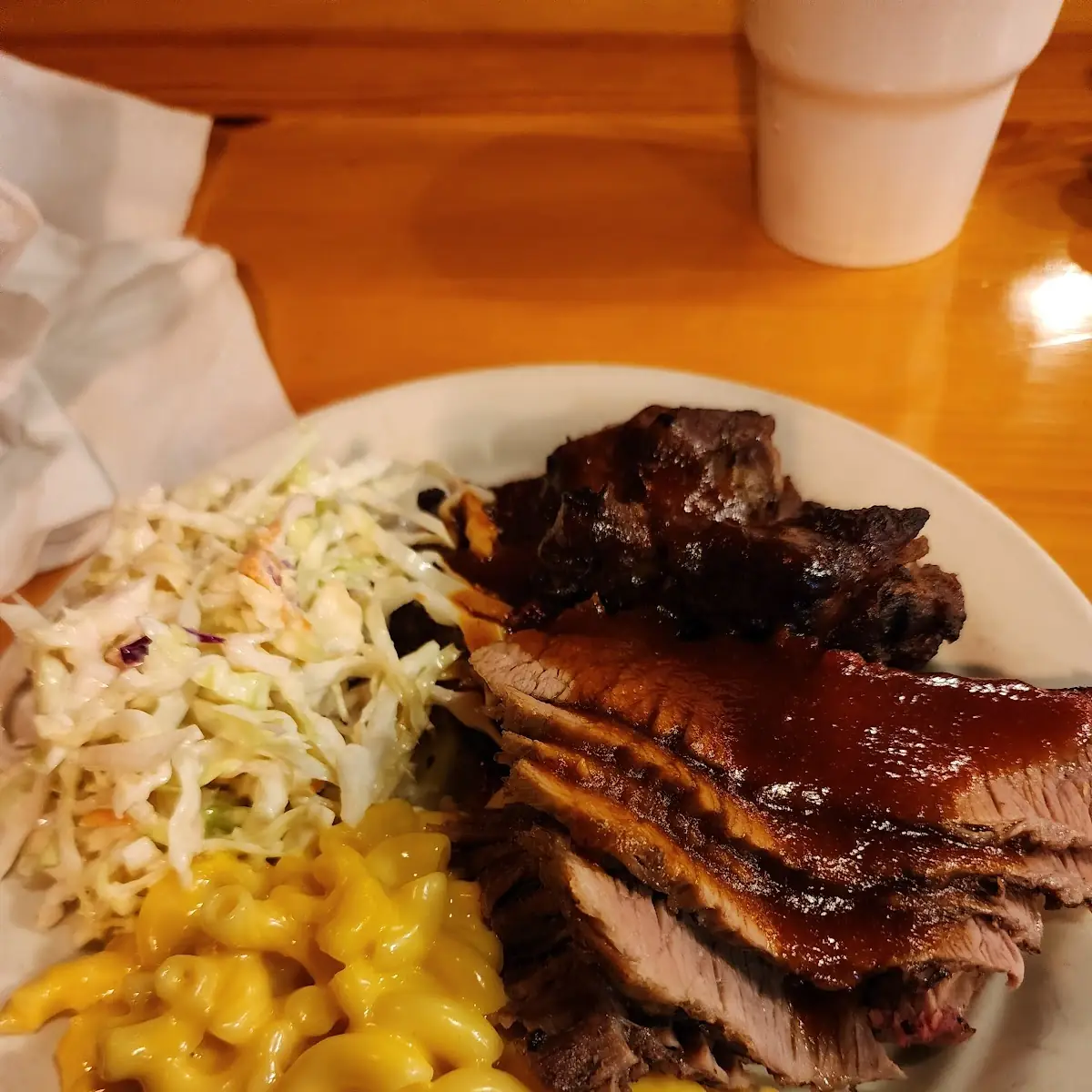 Half Rack Baby Backs w Sides and Drink