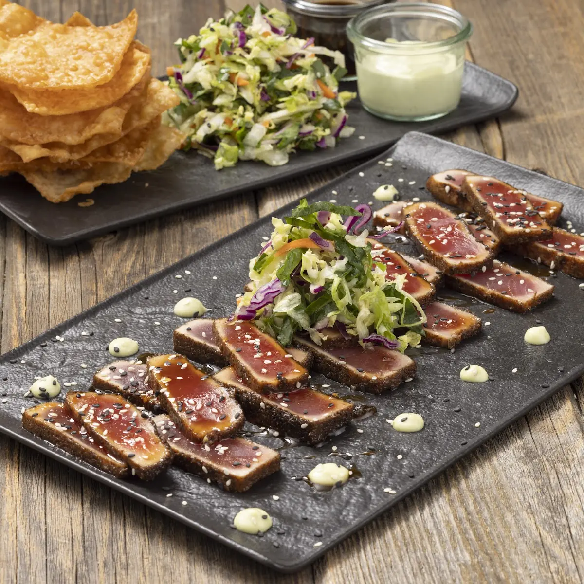 Tuna Poke Nachos
