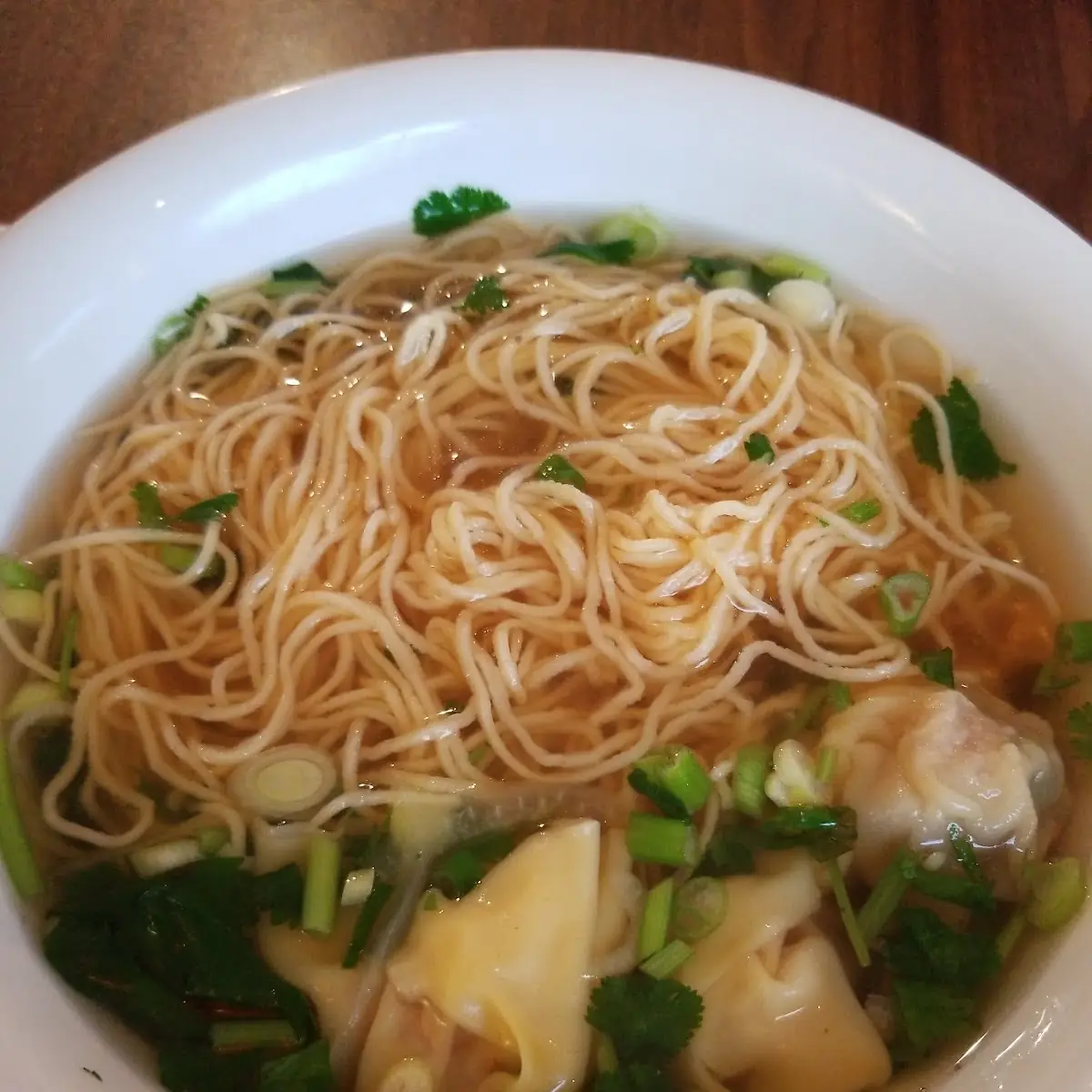 Wonton Egg Noodle Soup