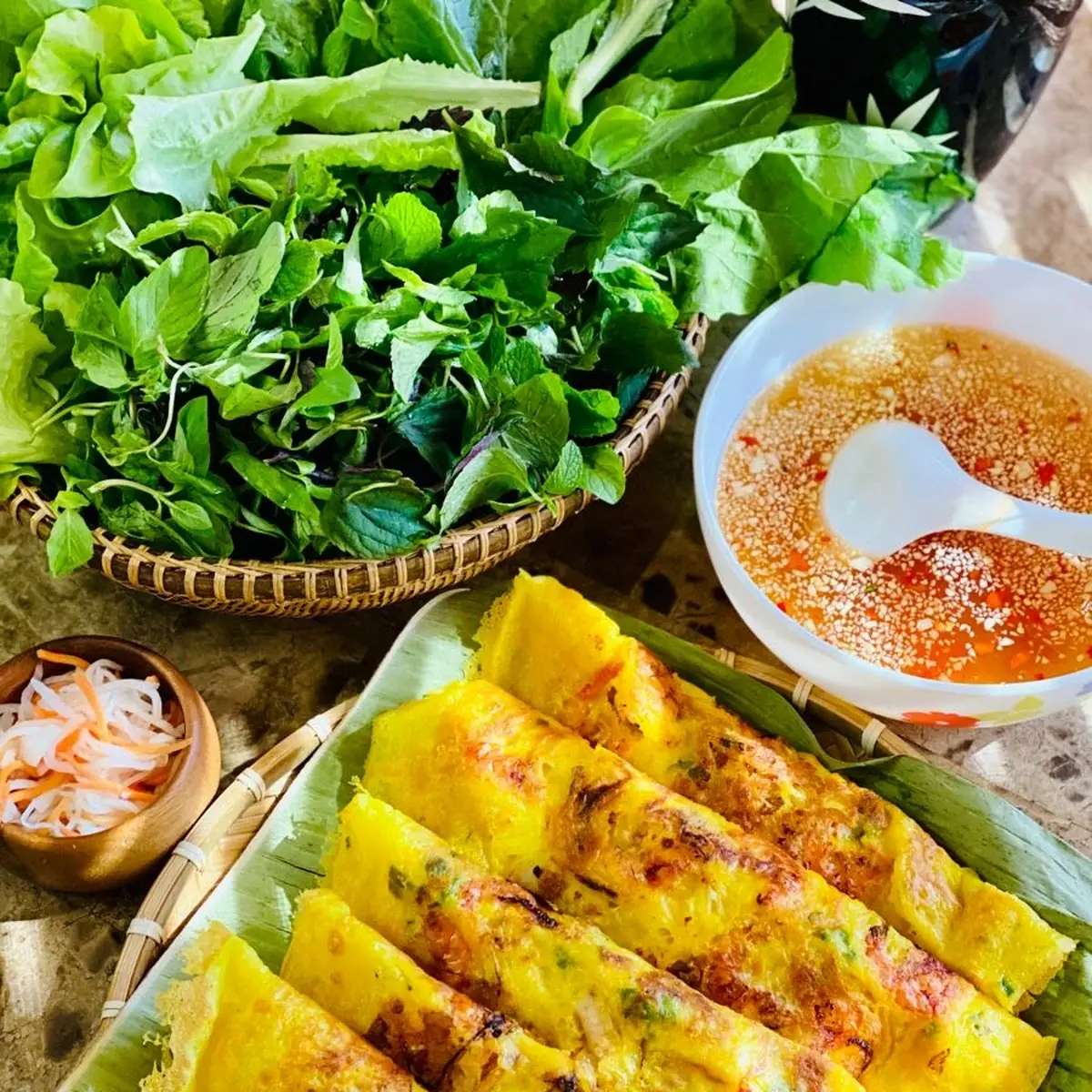 Fried Crepe Banh Xeo