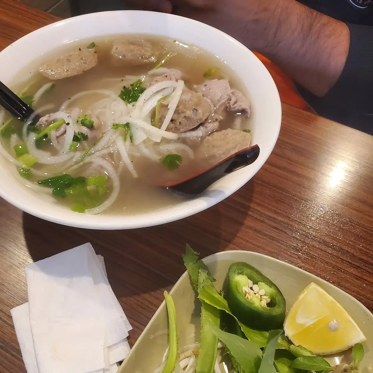 Beef Pho and Spring Rolls