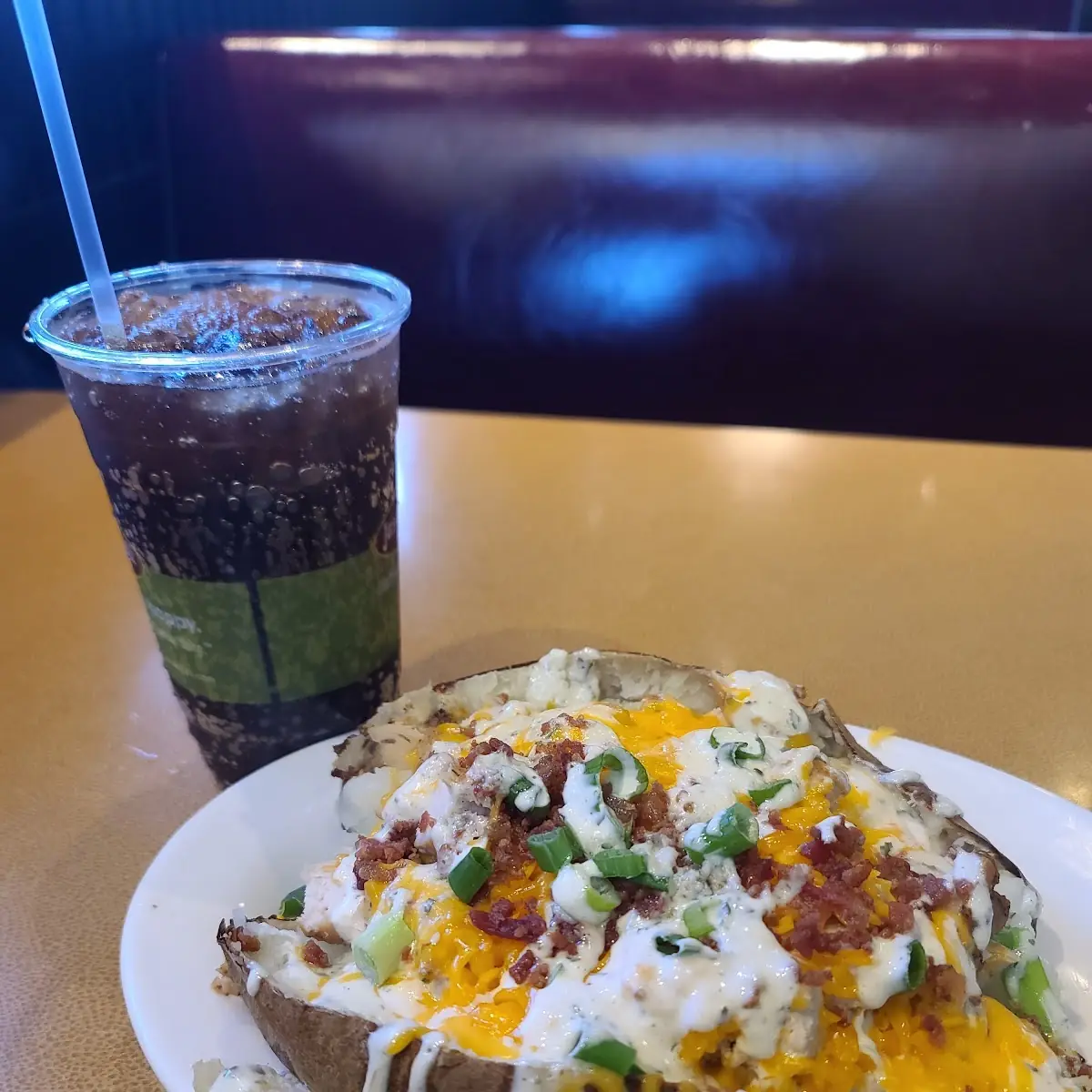 Grilled Chicken Bacon Ranch Loaded Baked Potato