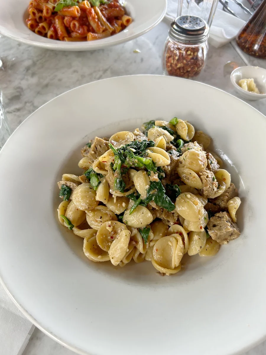 Vegan Orecchiette Rapini E Salsiccia