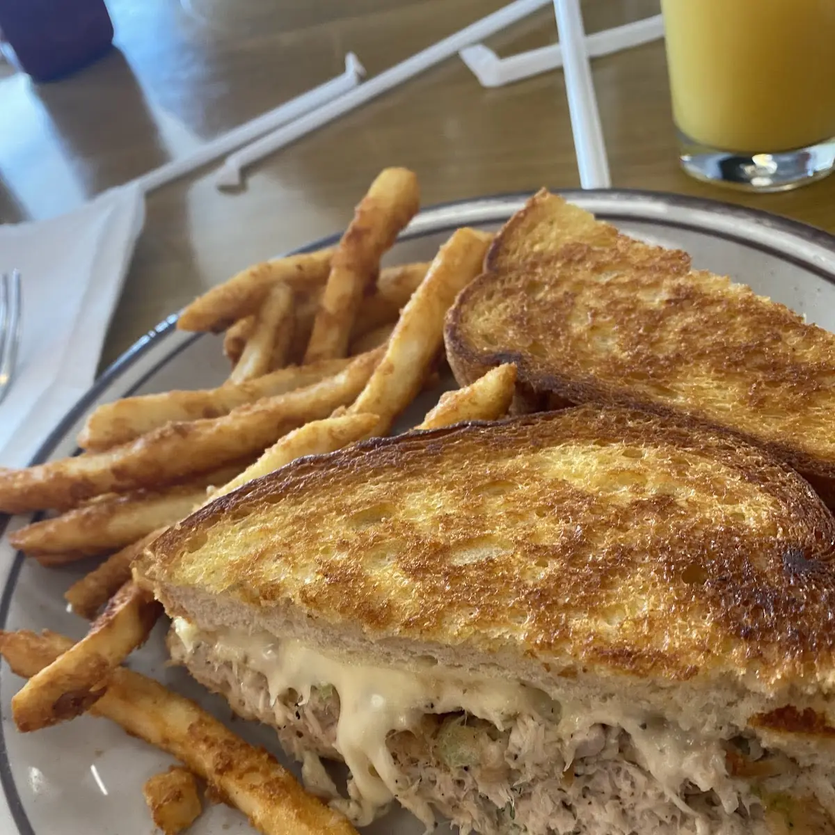 Tuna Melt with American Cheese