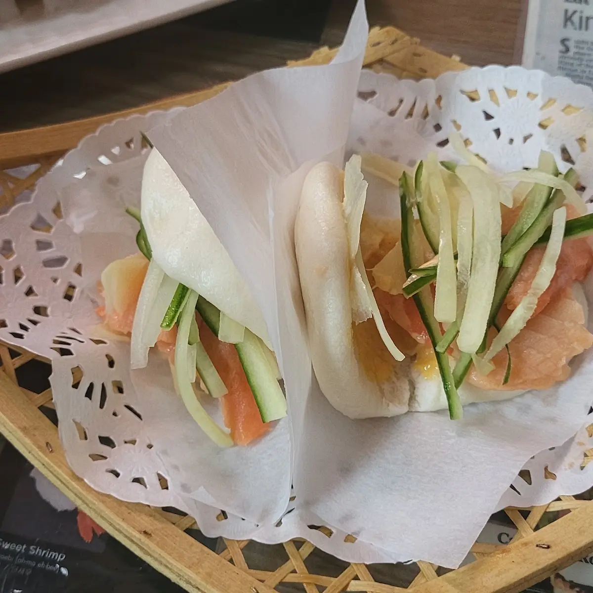 Steamed Smoked Salmon Bun