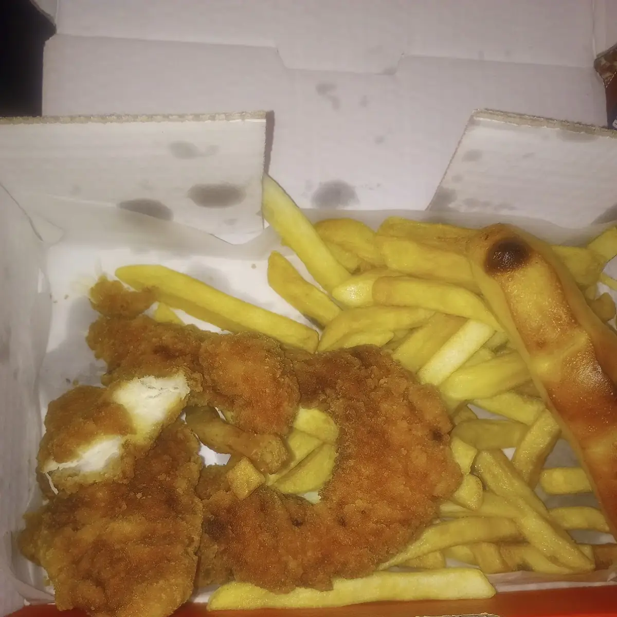 Hard Green and Yellow Chicken Strips