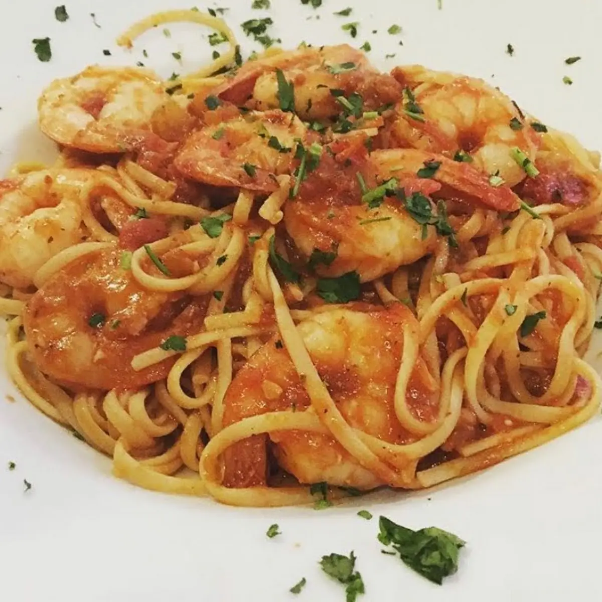 Shrimp Linguini Marinara