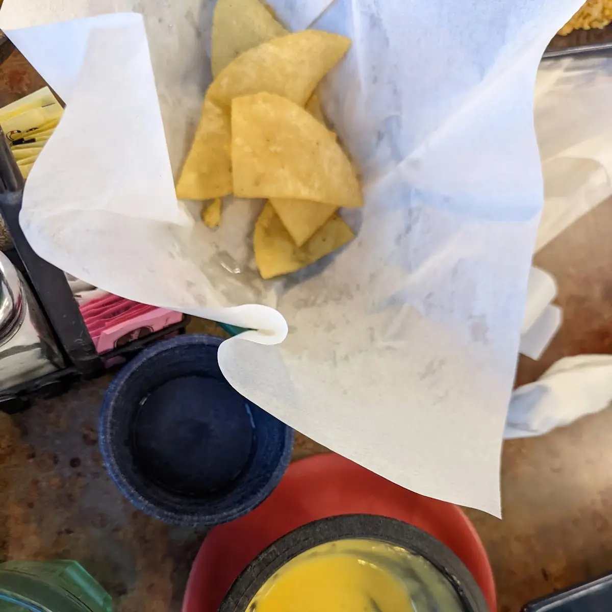 Chips Salsa and Queso