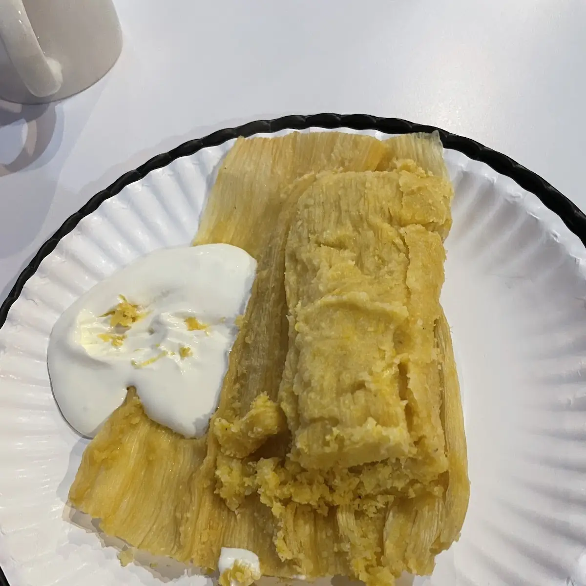 Corn Tamales with Sour Cream