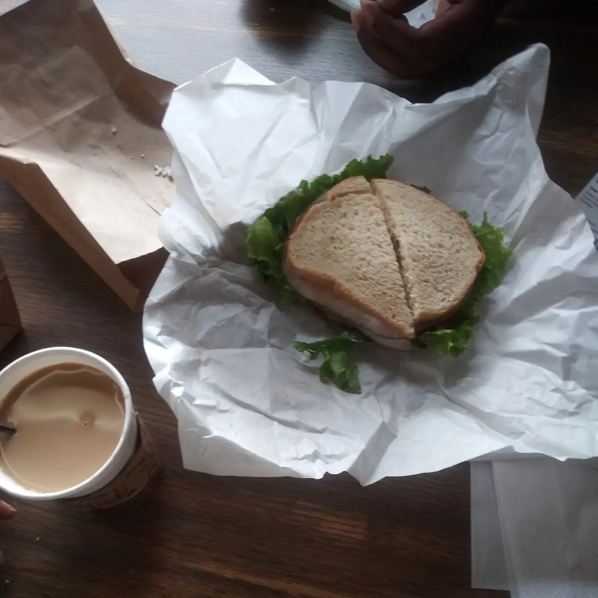 Turkey and Cheese Sandwich Customized with Jalapenos
