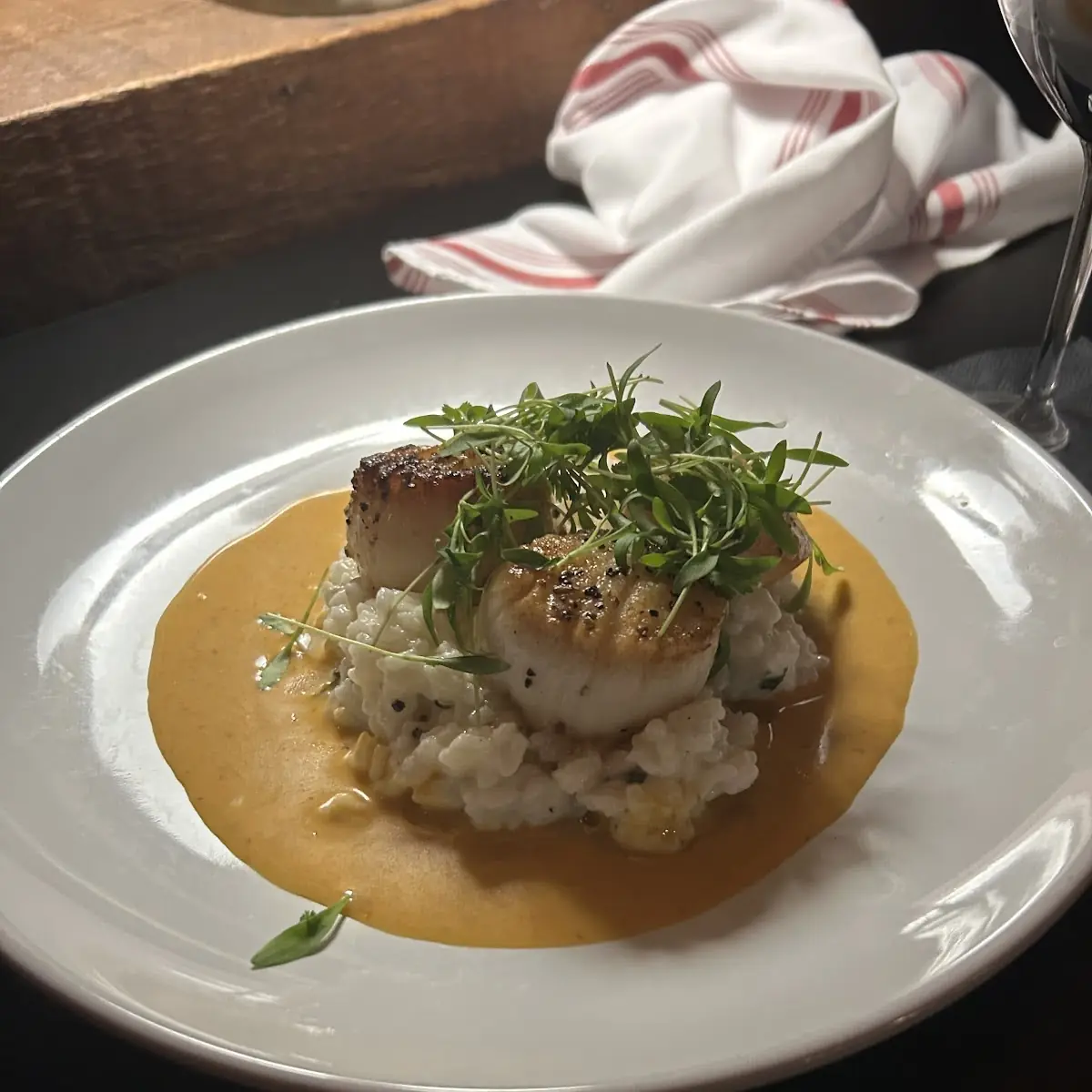 Scallops with Garlic Sauce