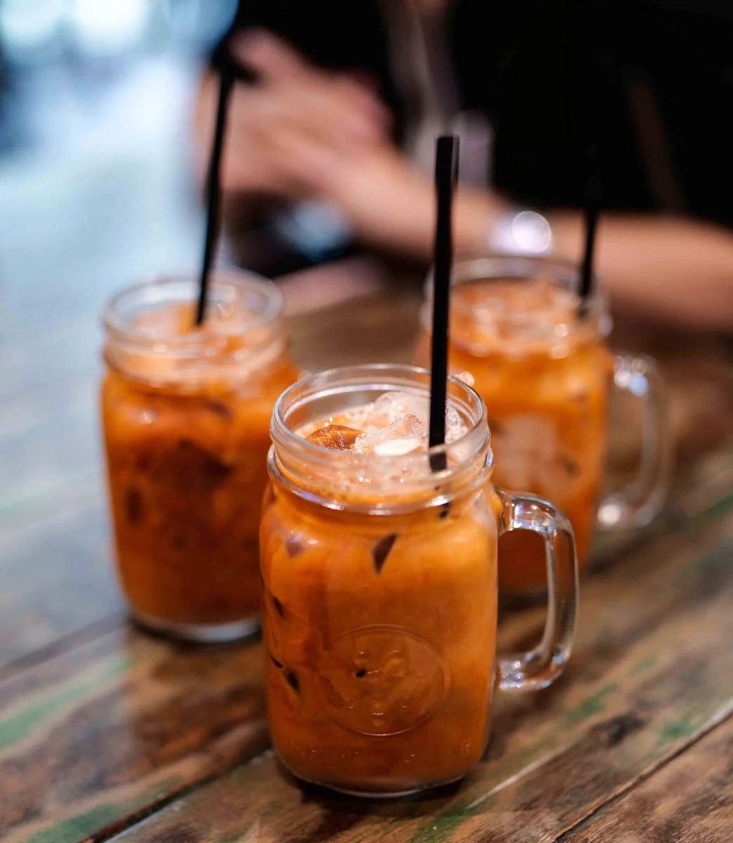 thai milk tea ชานมเย็น, @Bangkok