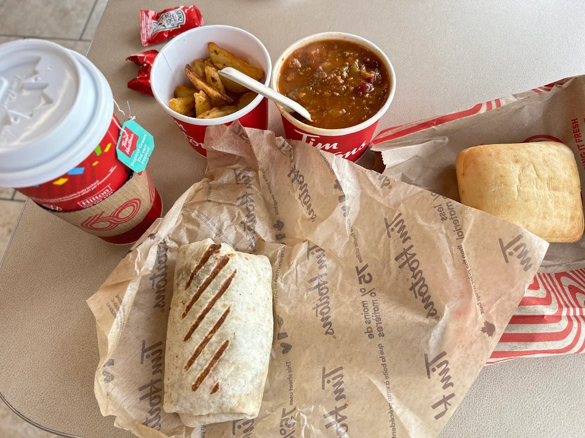 Chili Soup Loaded Grilled Chicken Wrap Combo