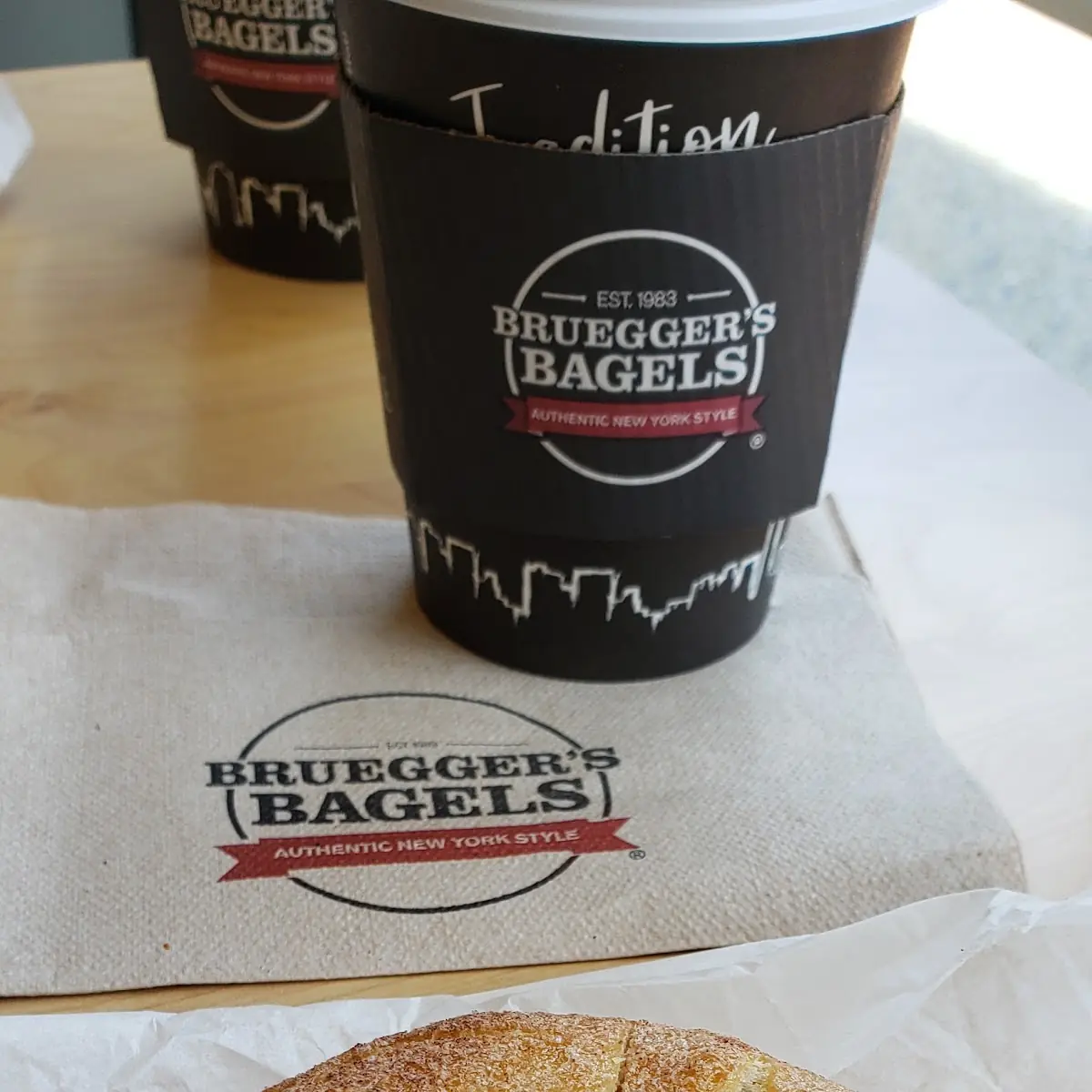 Cinnamon Sugar Bagel with Cream Cheese