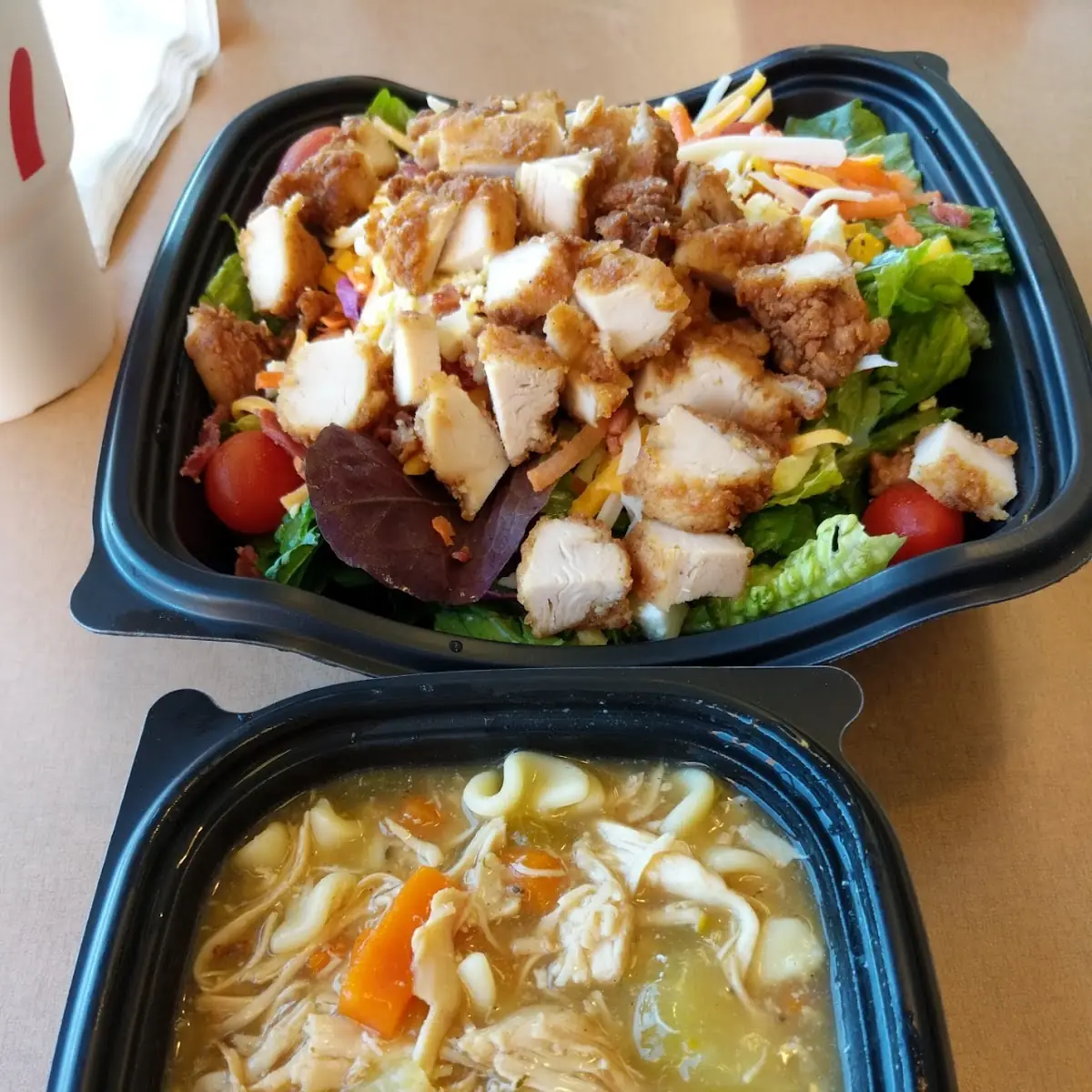 Cobb Salad & Chicken Noodle Soup