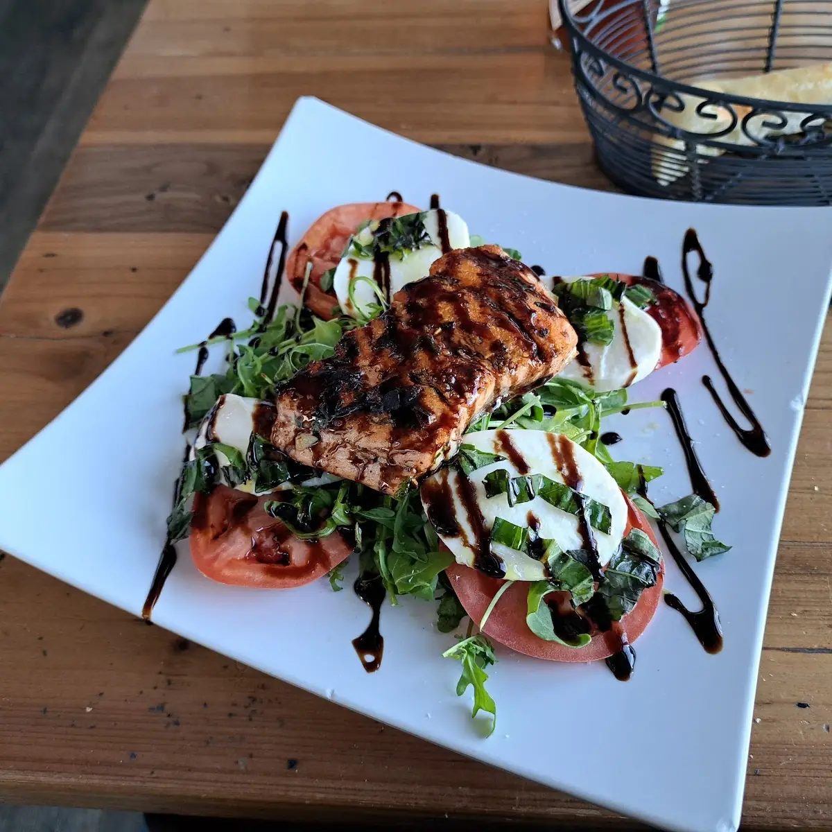 Salmon Caprese Salad