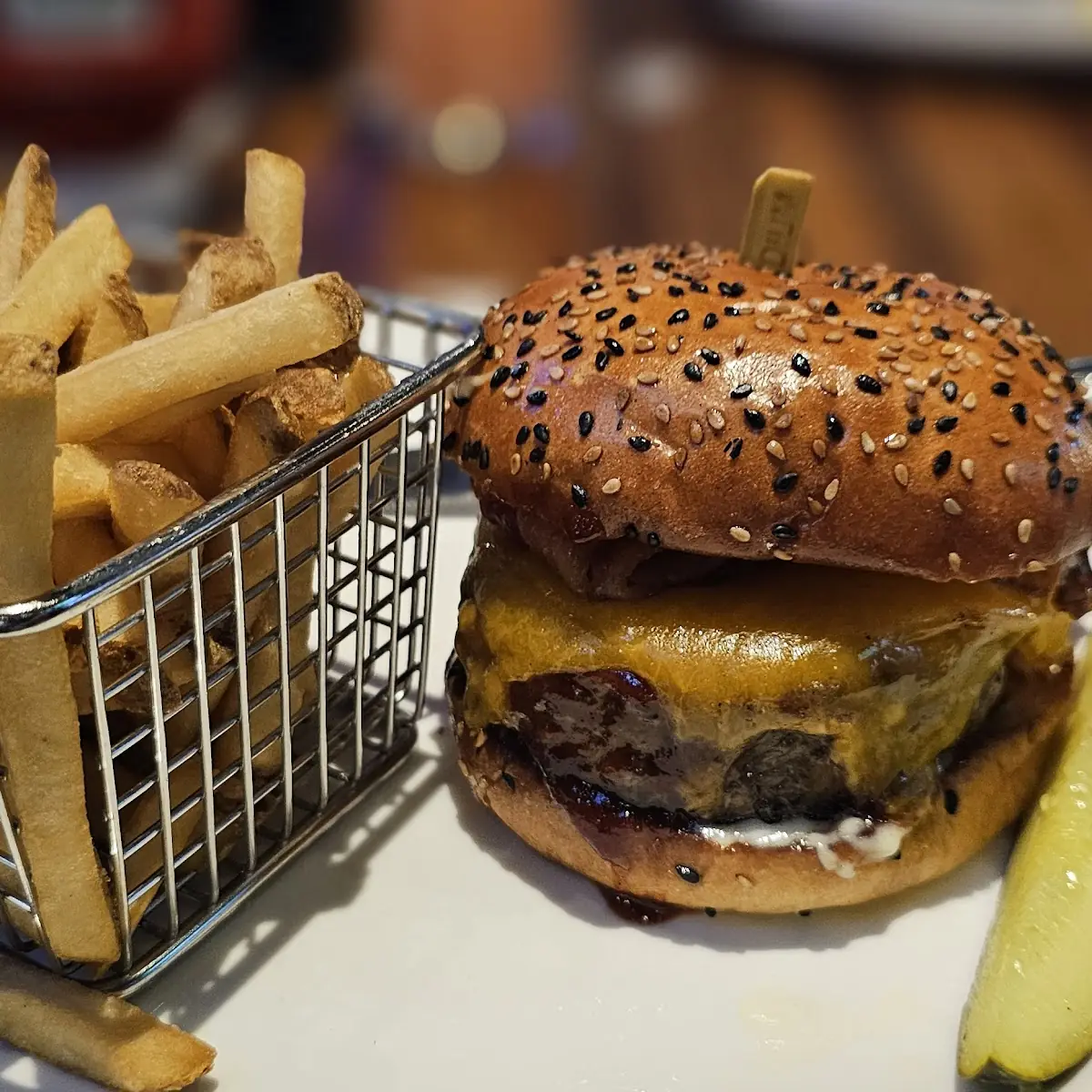 Chase Burger with Fries