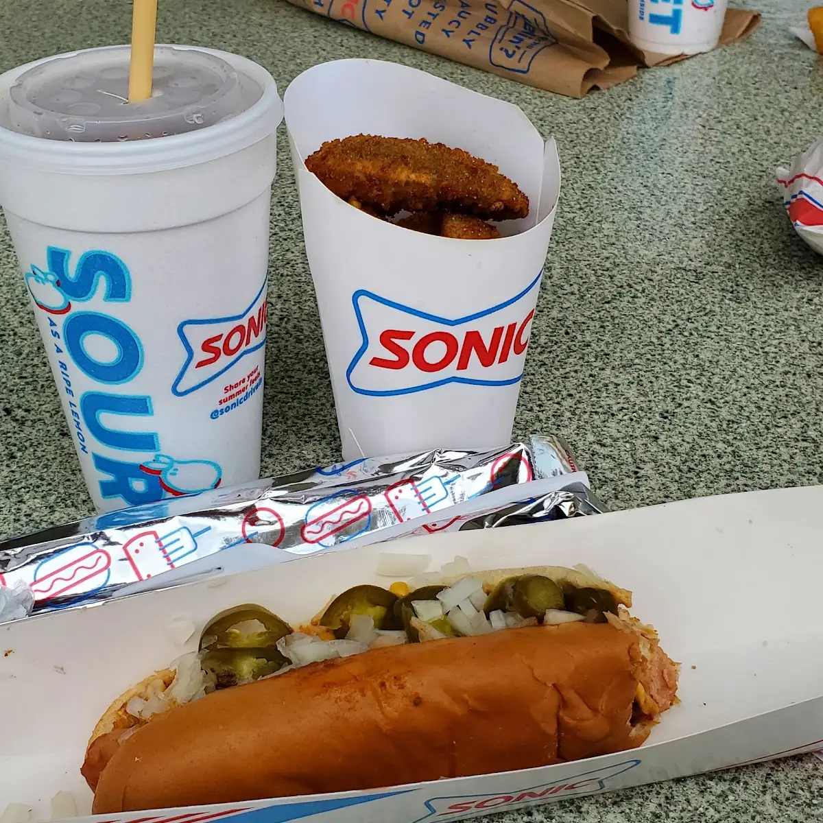 Foot Long Hot Dog Combo
