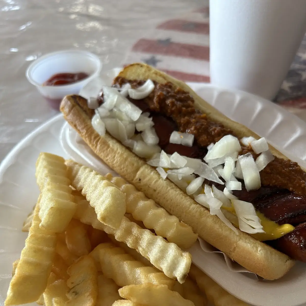 Hot Dog with Fries