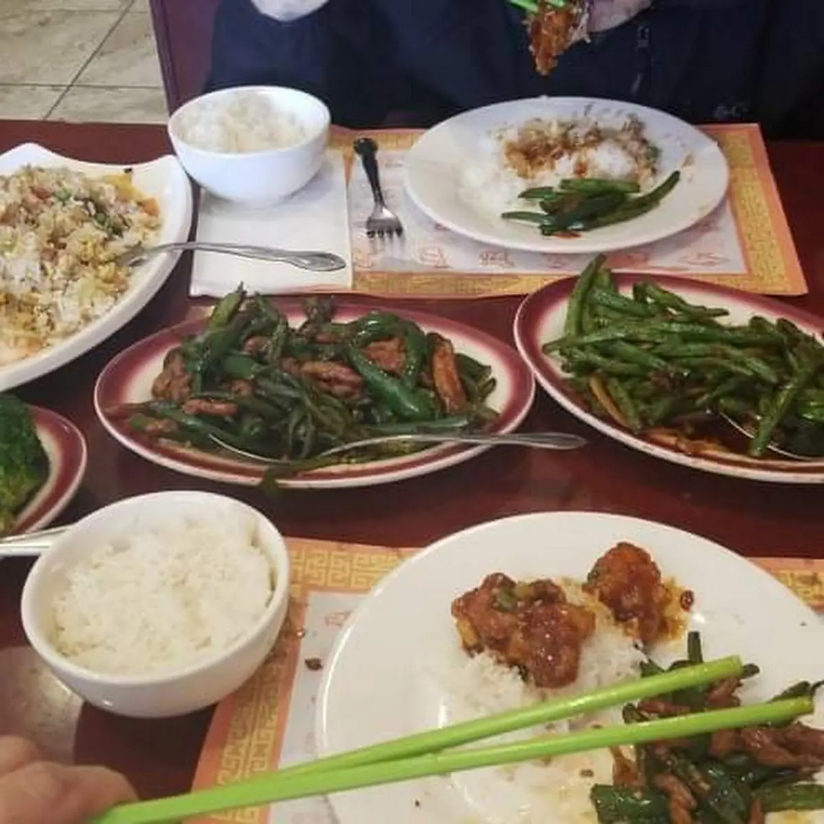 Mapo Tofu Szechuan String Beans Yang Chow Fried Rice