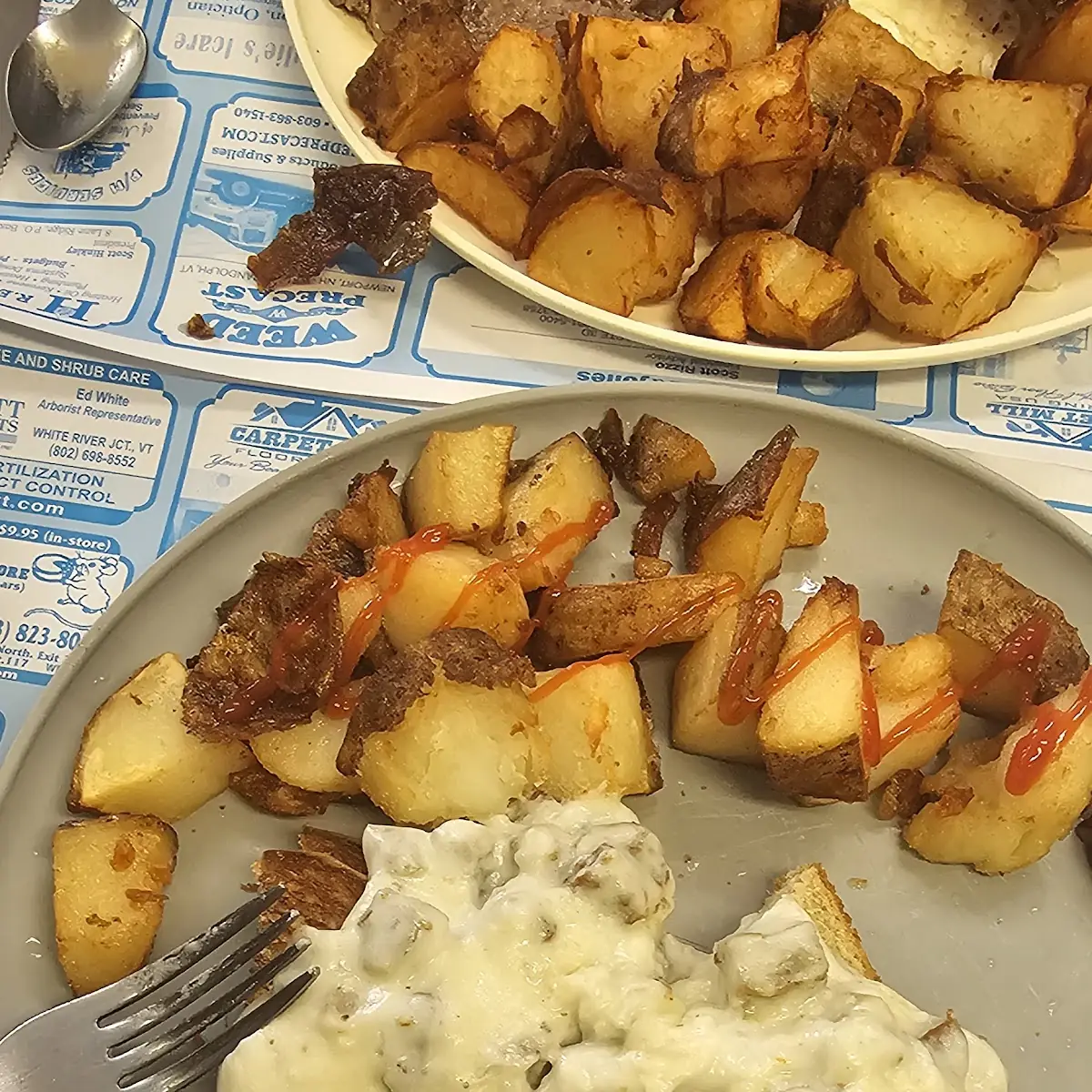 Sausage Gravy over Toast