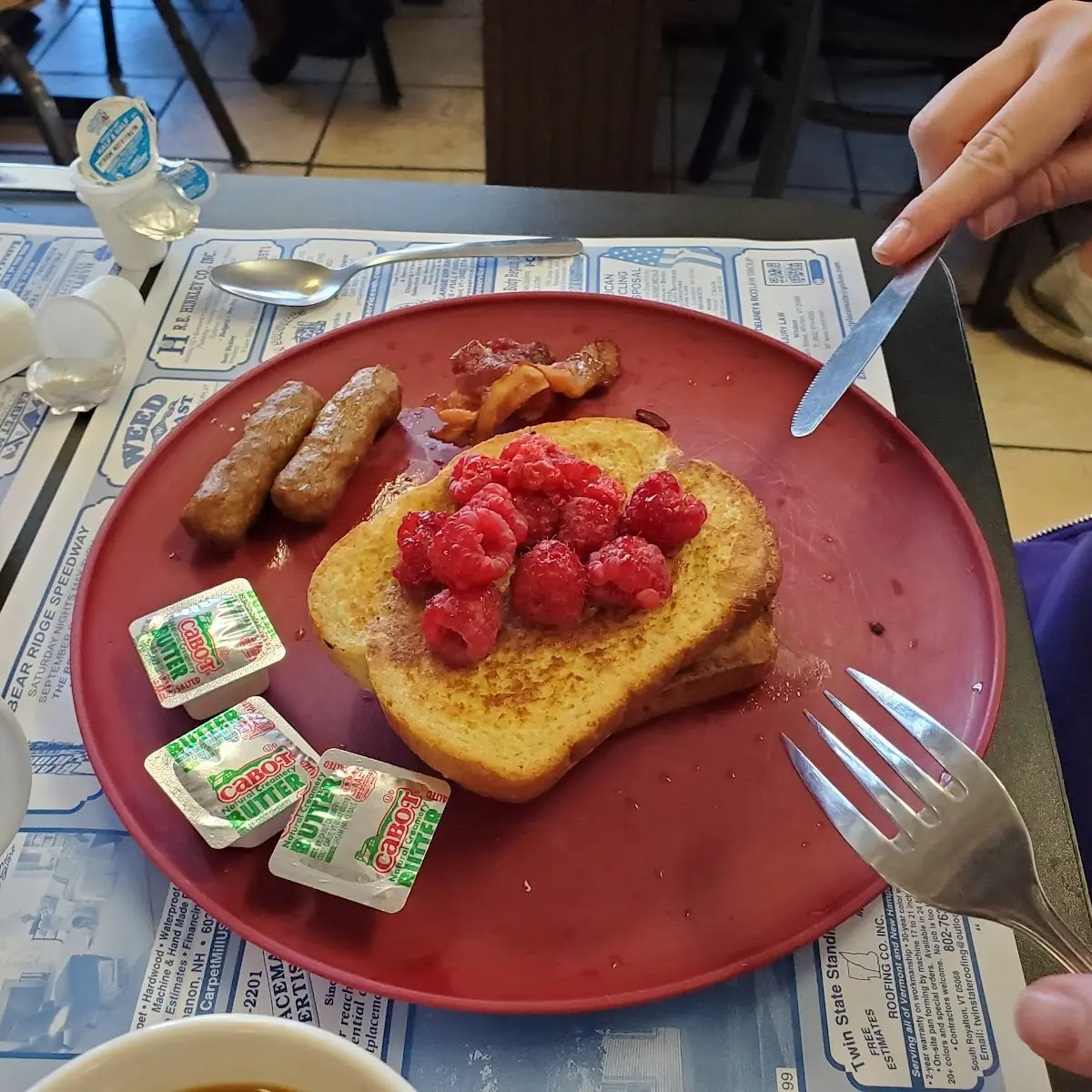 Stuffed French Toast with Raspberries