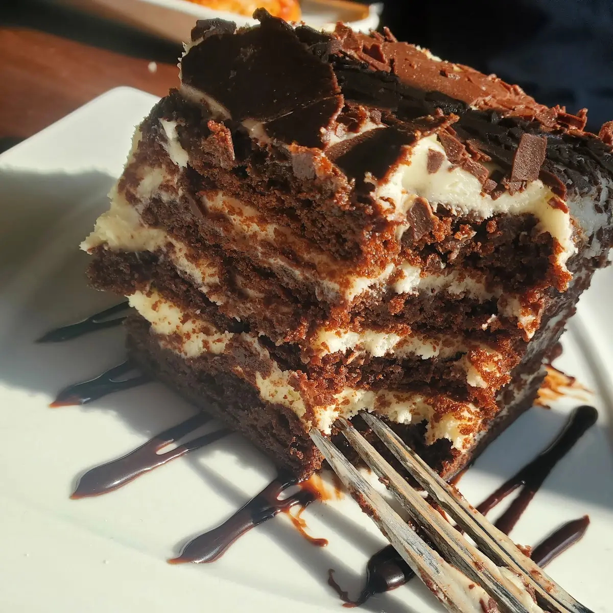 Chocolate Brownie Lasagna