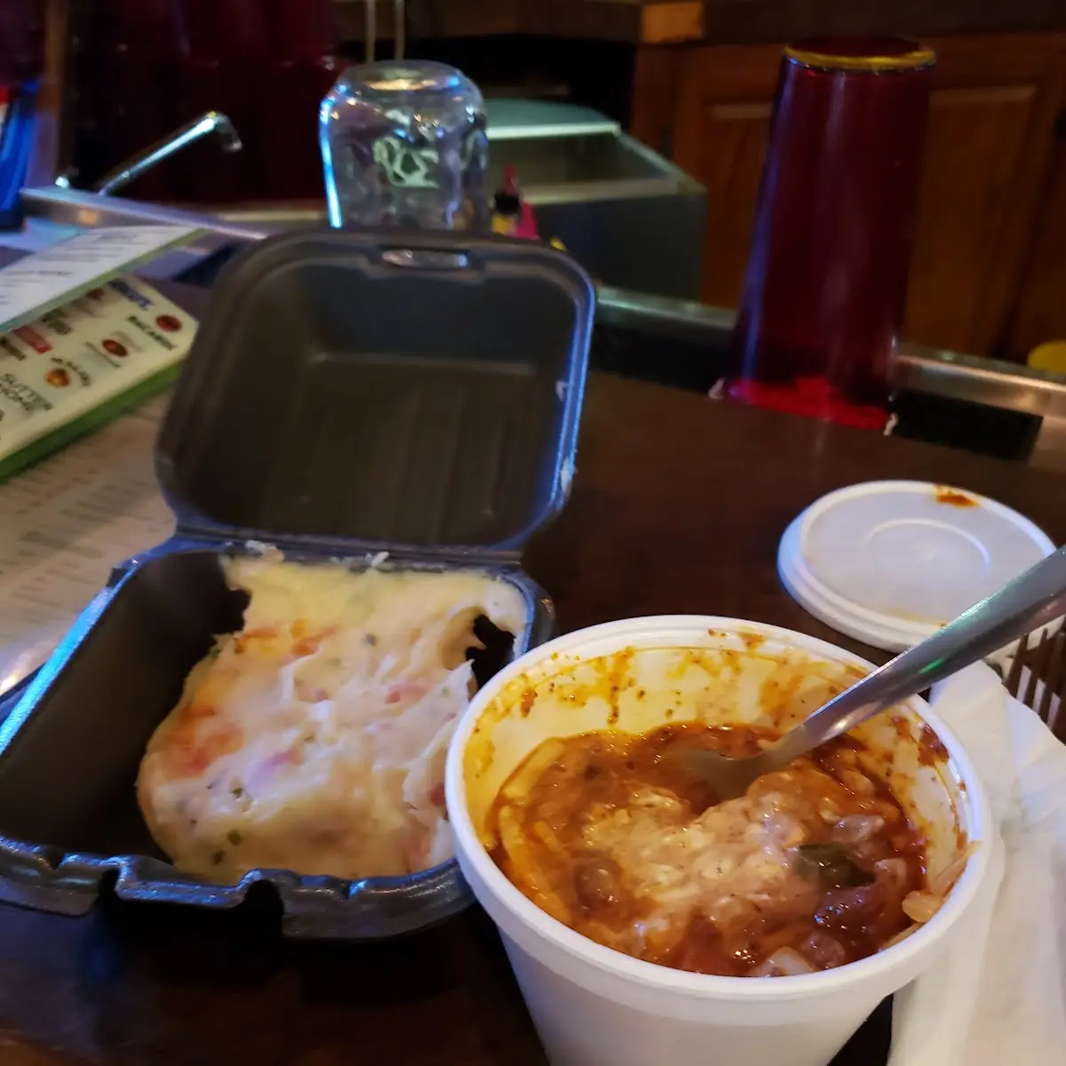 Chili Twice Baked Potato