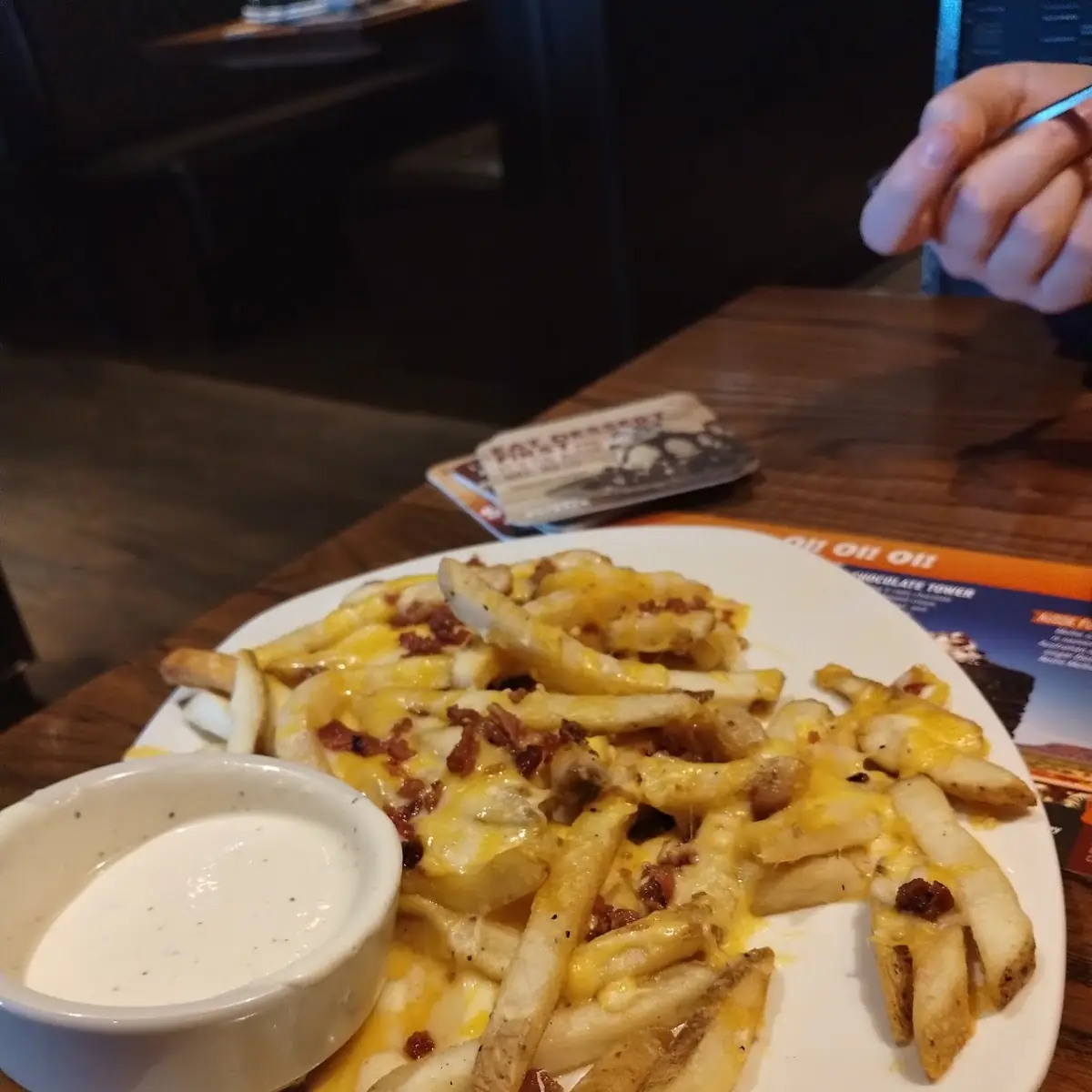 Cheddar Cheese Fries with Bacon