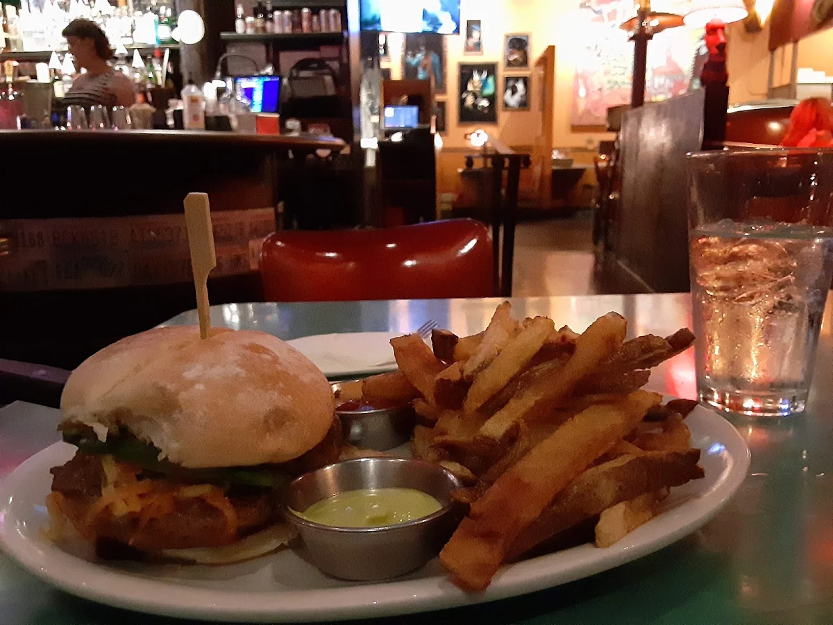 Vegan Burger and Fries