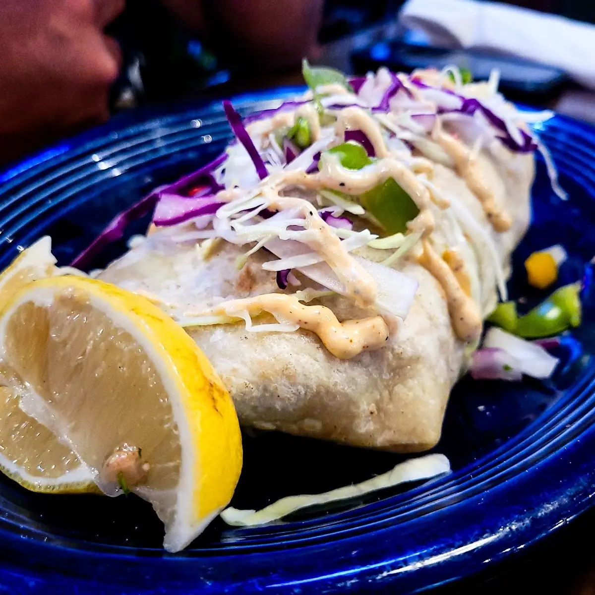 Fried Cod Burrito