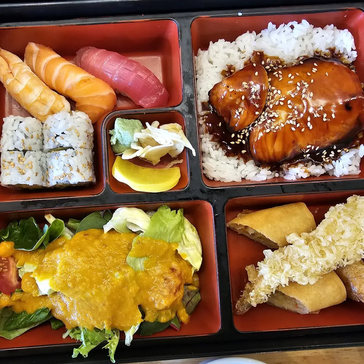 Salmon Bento Box