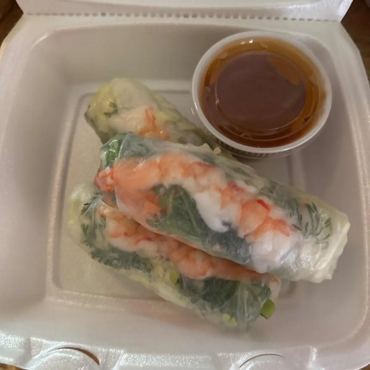 Fresh Spring Roll with Peanut Butter Sauce