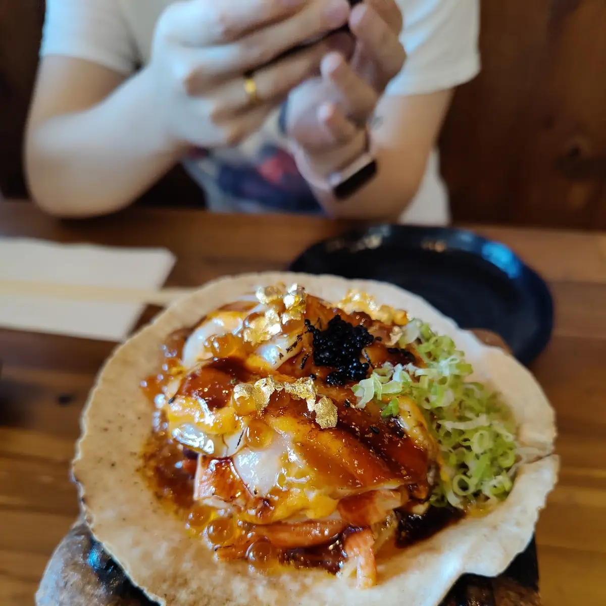 Hotate Hokkaiyaki on Fire