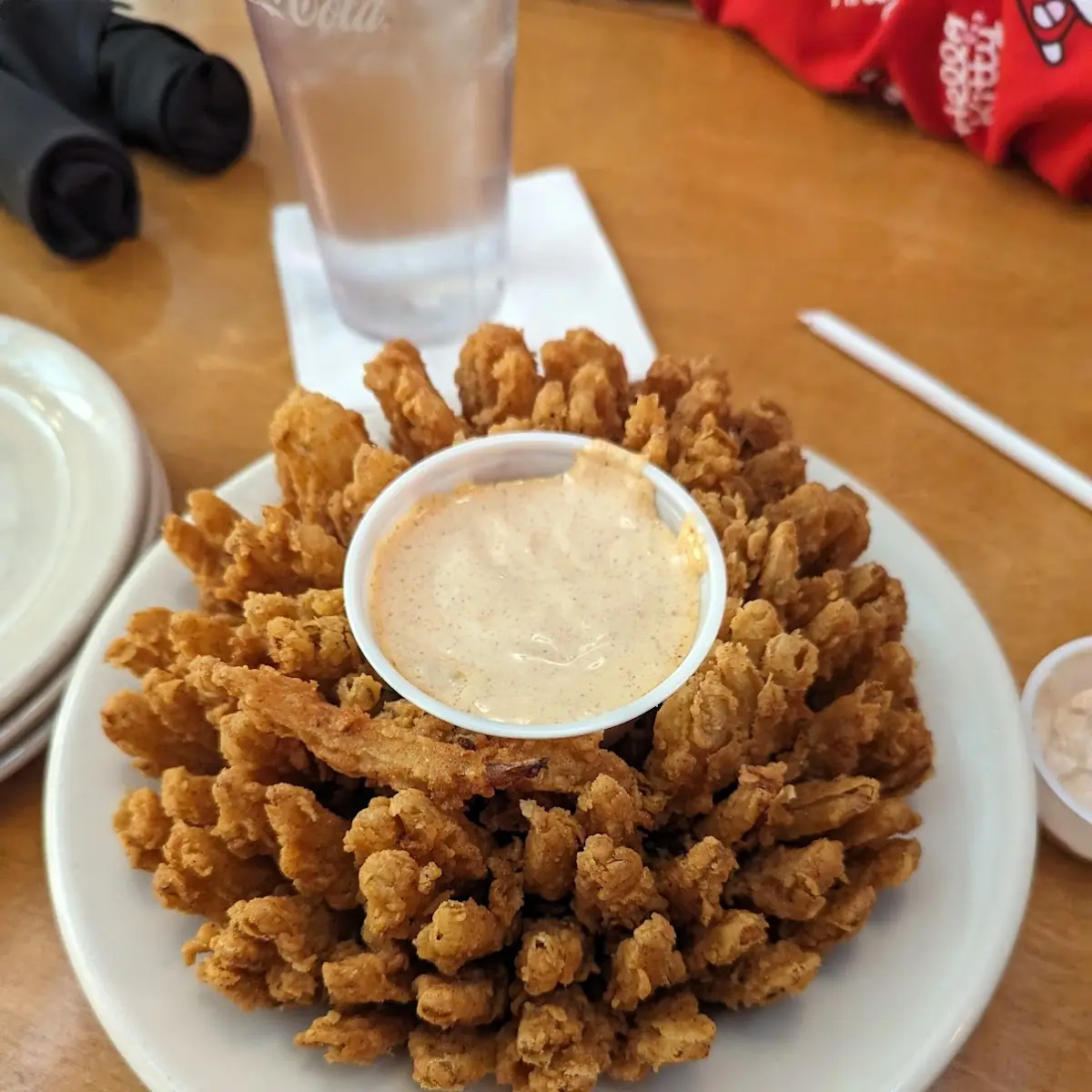 Fried Onion Blossom with Dipping Sauce