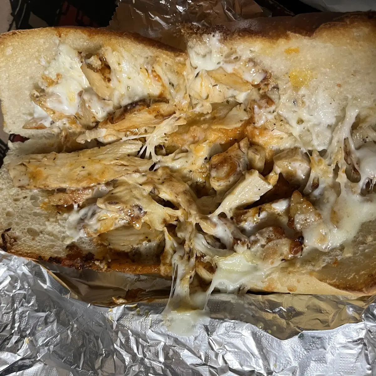 Grilled Chicken Sub the Works