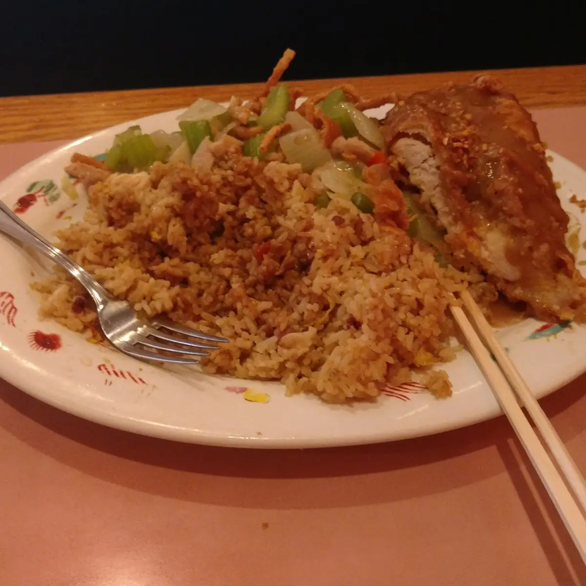 Almond Chicken with Pork Fried Rice